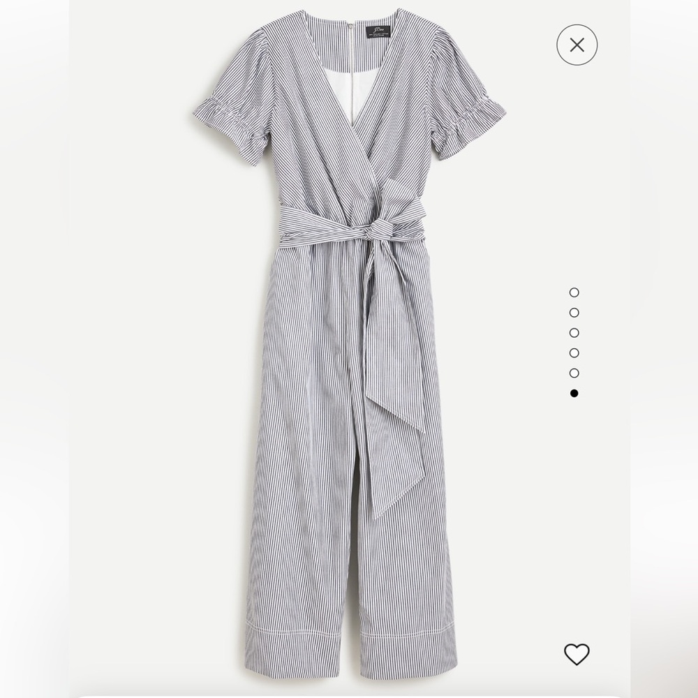 NWT J Crew Striped Jumpsuit